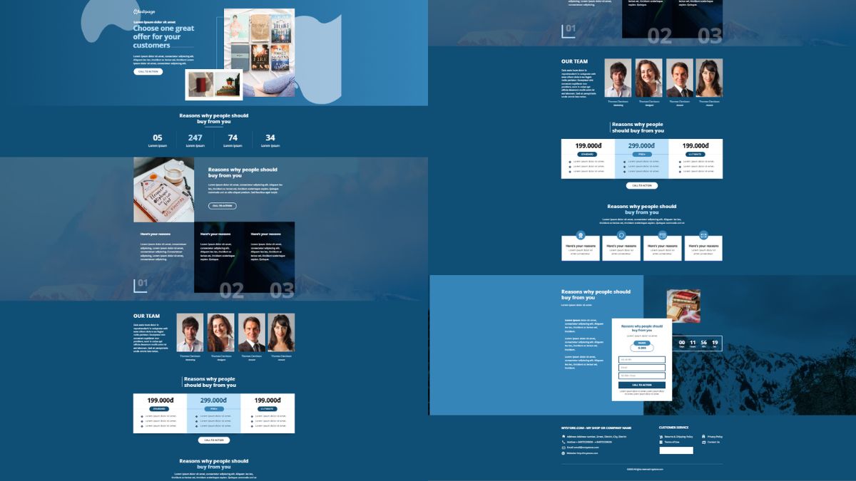 Mẫu Landing Page Sách 1