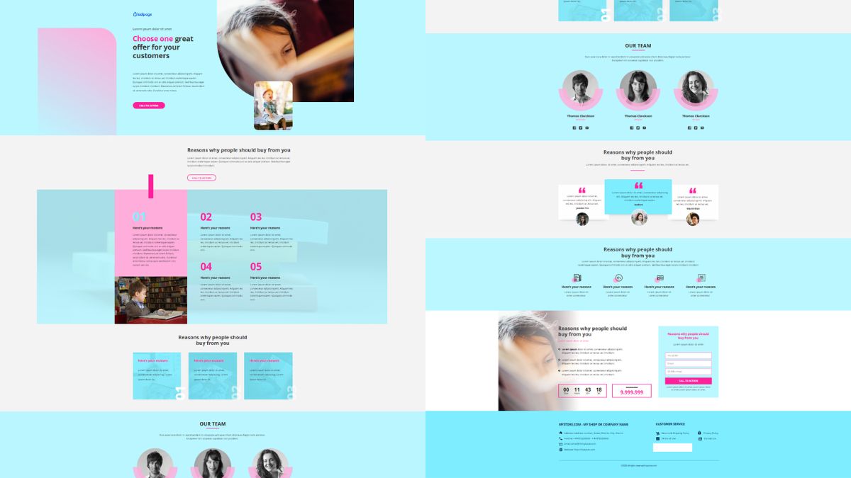 Mẫu Landing Page Sách 6