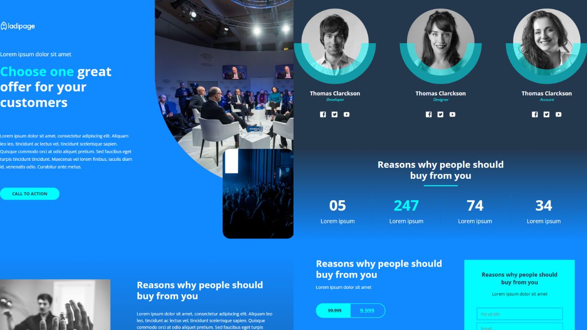 Mẫu Landing Page Sự Kiện Đẹp Và Chuẩn 3