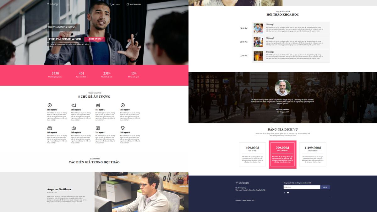 Mẫu Landing Page Sự Kiện Đẹp Và Chuẩn 5