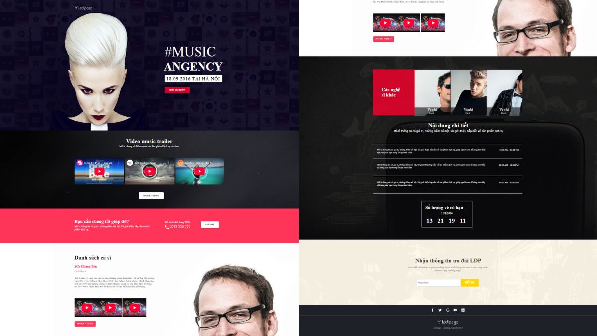 Mẫu Landing Page Sự Kiện Đẹp Và Chuẩn 12