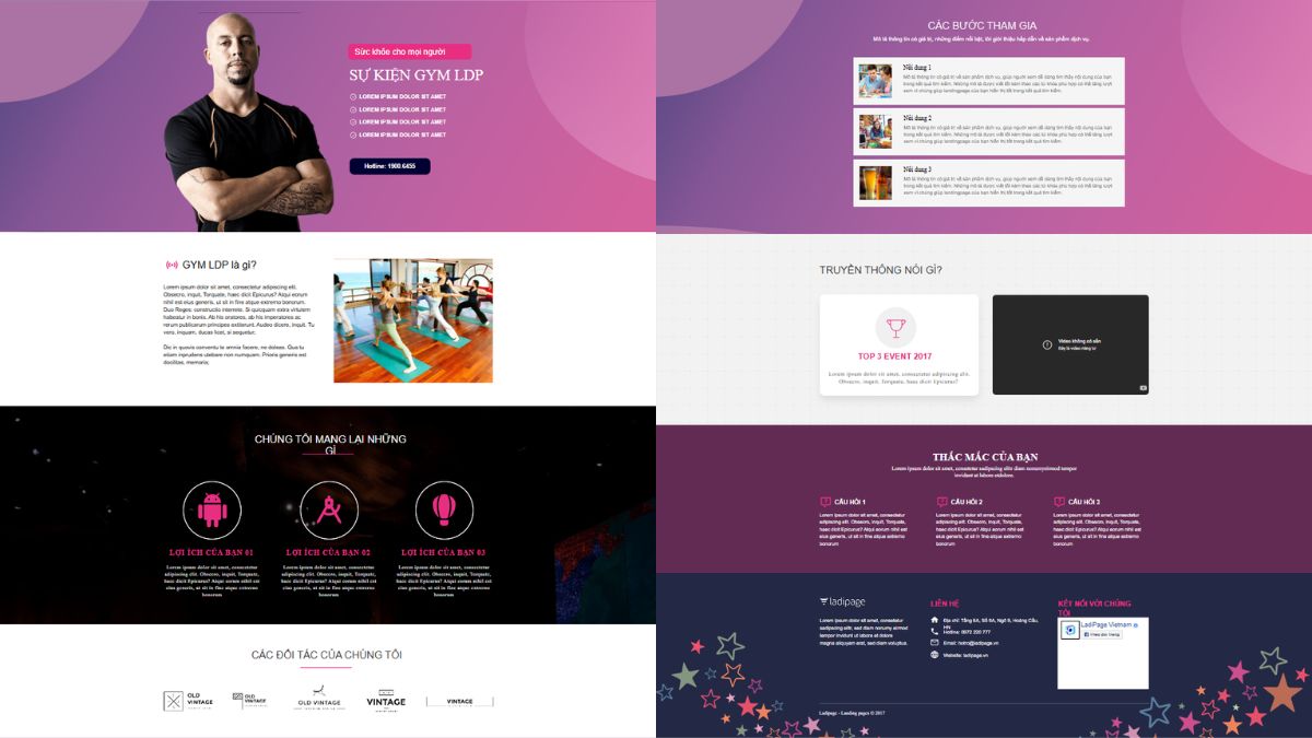 Mẫu Landing Page Sự Kiện Đẹp Và Chuẩn 13