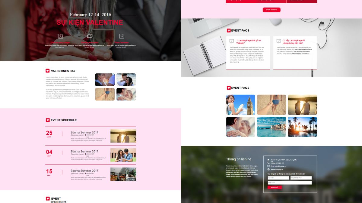 Mẫu Landing Page Sự Kiện Đẹp Và Chuẩn 15