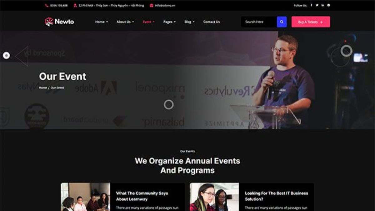 Sai Lầm Khi Làm Landing Page Sự Kiện Khiến Tỷ Lệ Chuyển Đổi Thấp- Headline yếu