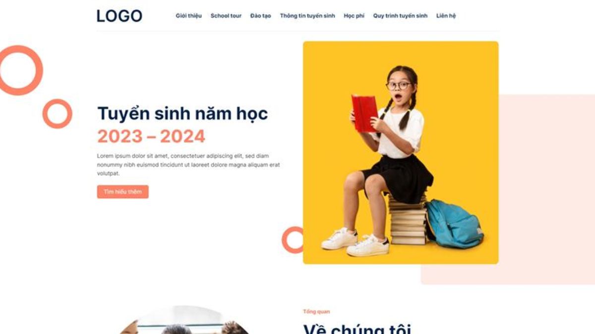 Mẫu 4 Landing Page Tuyển Sinh Chuyên Nghiệp