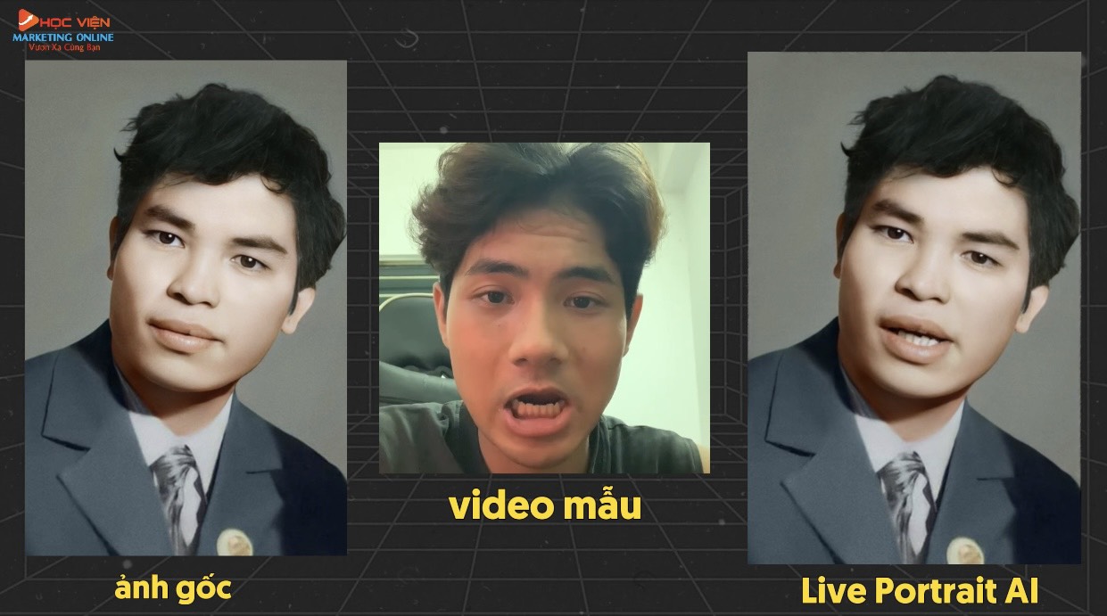 Ứng dụng Live Portrait AI tạo video trong tin tức, truyền thông