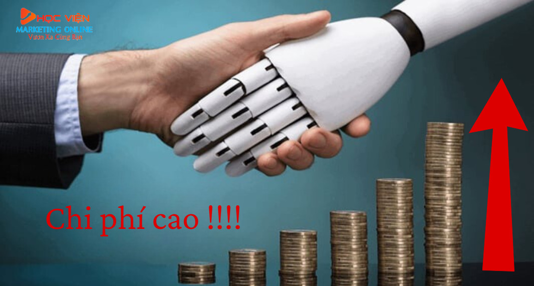 Nhược điểm của trí tuệ nhân tạo (AI)- Chi phí đầu tư cao