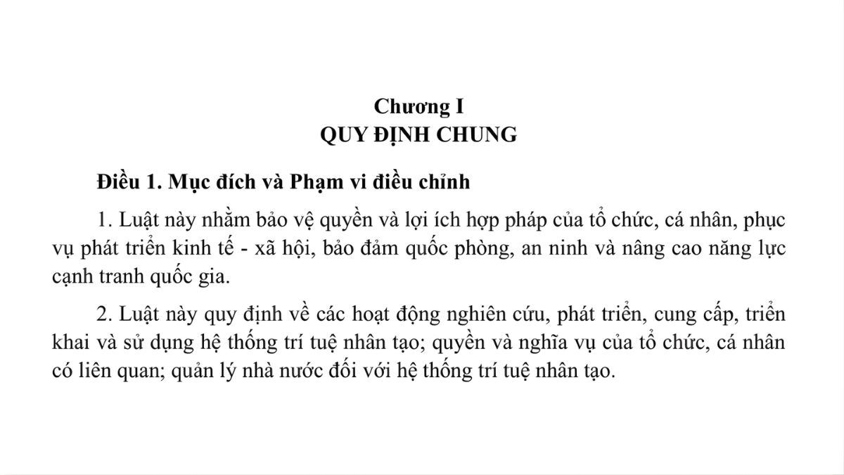 Chương I. Quy Định Chung- Điều 1