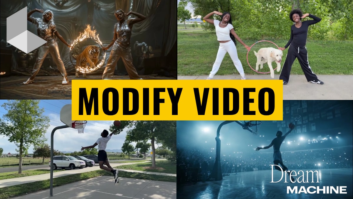 Luma AI ra mắt Modify Video: Biến cảnh quay cũ thành mới trong vài phút