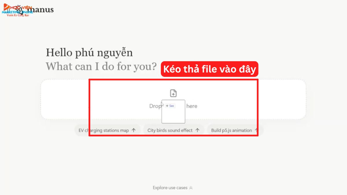 Hướng dẫn cách sử dụng Manus AI đọc hiểu và phân tích dữ kiệu tài chính từ Excel bước 1.2
