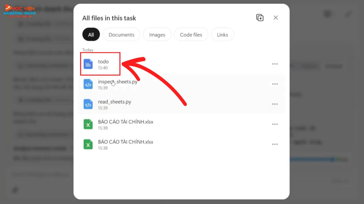 Hướng dẫn cách sử dụng Manus AI đọc hiểu và phân tích dữ kiệu tài chính từ Excel bước 4.2