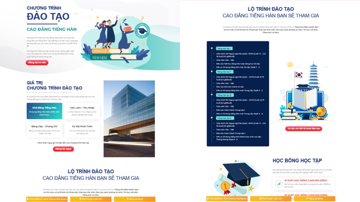 Mẫu 3 Landing Page Cho Ngành Giáo Dục 