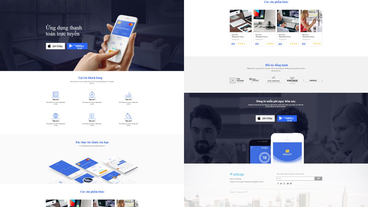 Mẫu 1 Thiết Kế Landing Page Công Nghệ Cho SaaS