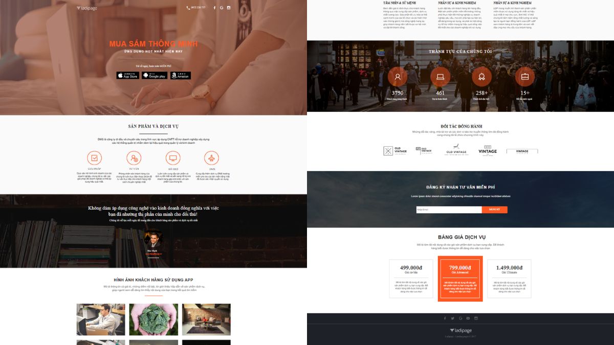 Mẫu 3 Thiết Kế Landing Page Công Nghệ Cho SaaS