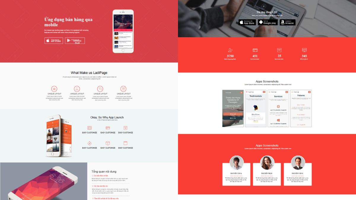 Mẫu 1 Landing Page Sản Phẩm Công Nghệ /Điện Tử