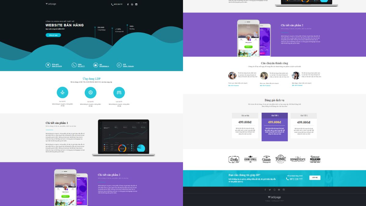 Mẫu 3 Landing Page Công Nghệ Cho App Mobile
