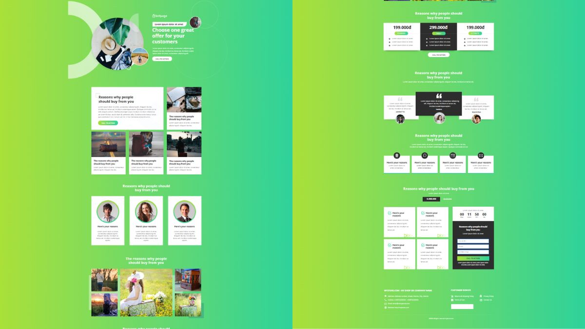 Mẫu 2 Landing Page Du Lịch Tuyển CTV/Đại Lý