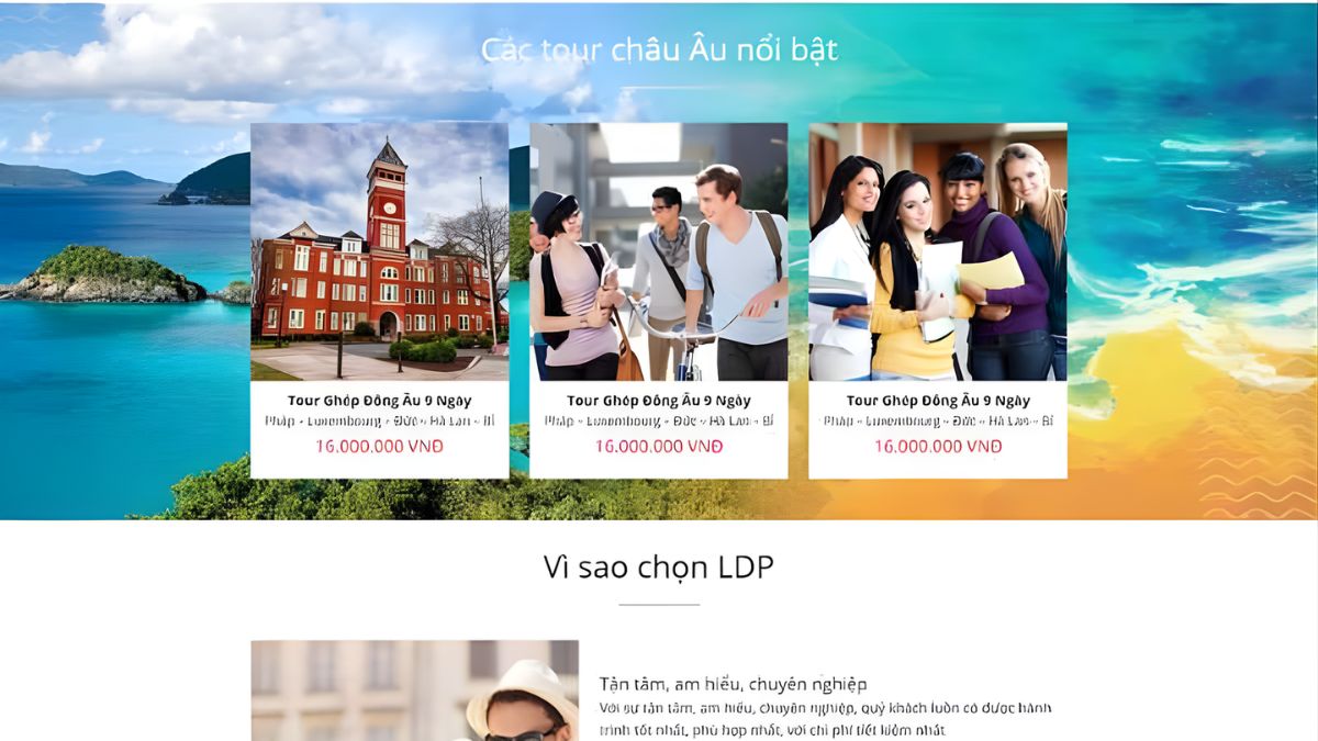 Lưu Ý Khi Thiết Kế Landing Page Du Lịch