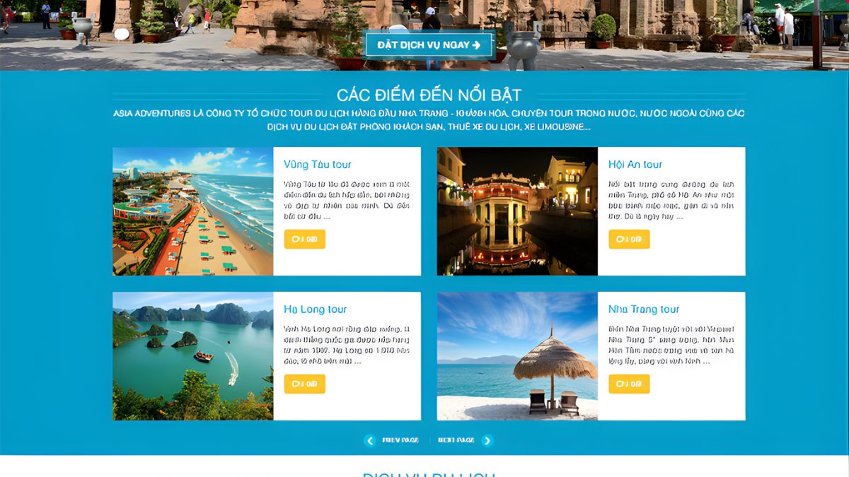 Thành Phần Khi Thiết Kế Landing Page Du Lịch Hiệu Quả- Bộ hình ảnh video trải nghiệm