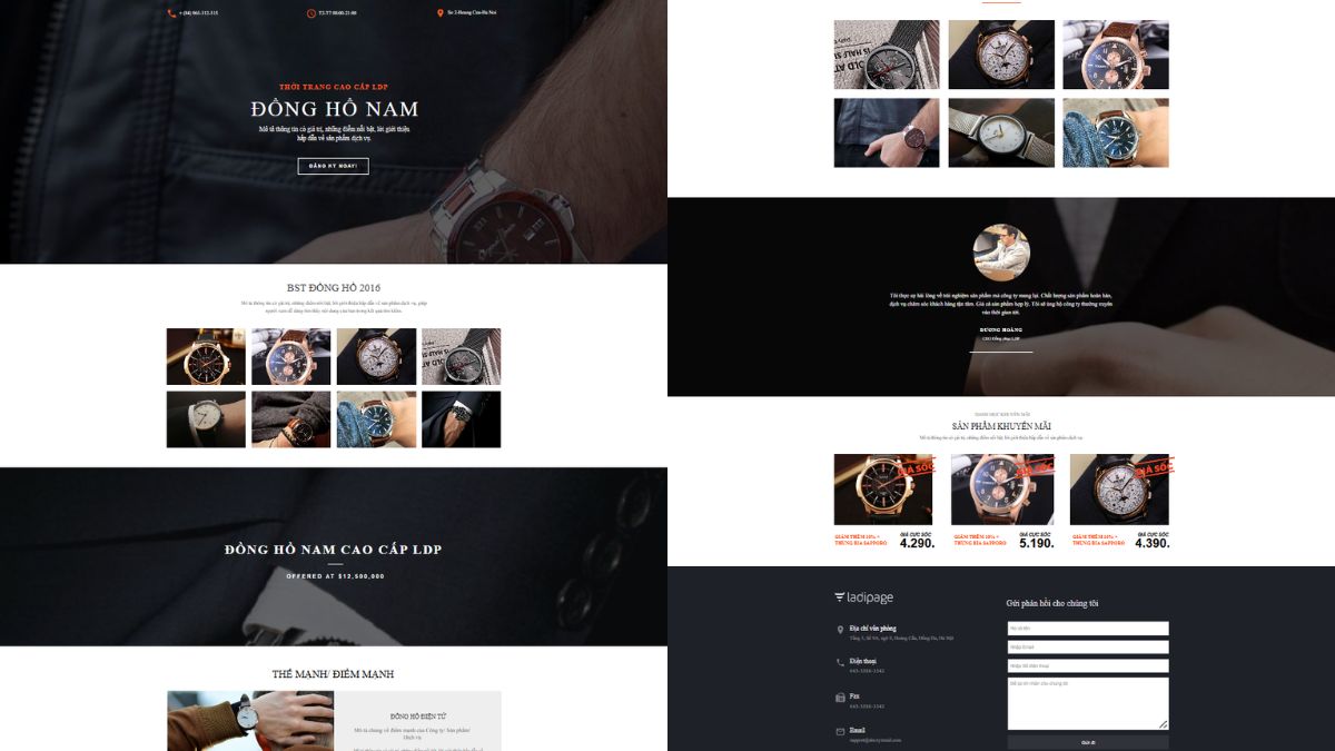 Mẫu Thiết Kế Landing Page Thời Trang Cho Giày Dép Và Phụ Kiện 1