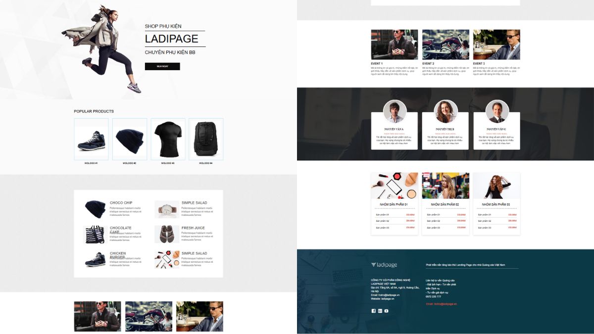 Mẫu Thiết Kế Landing Page Thời Trang Cho Flash Sale / Seasonal Campaign 1