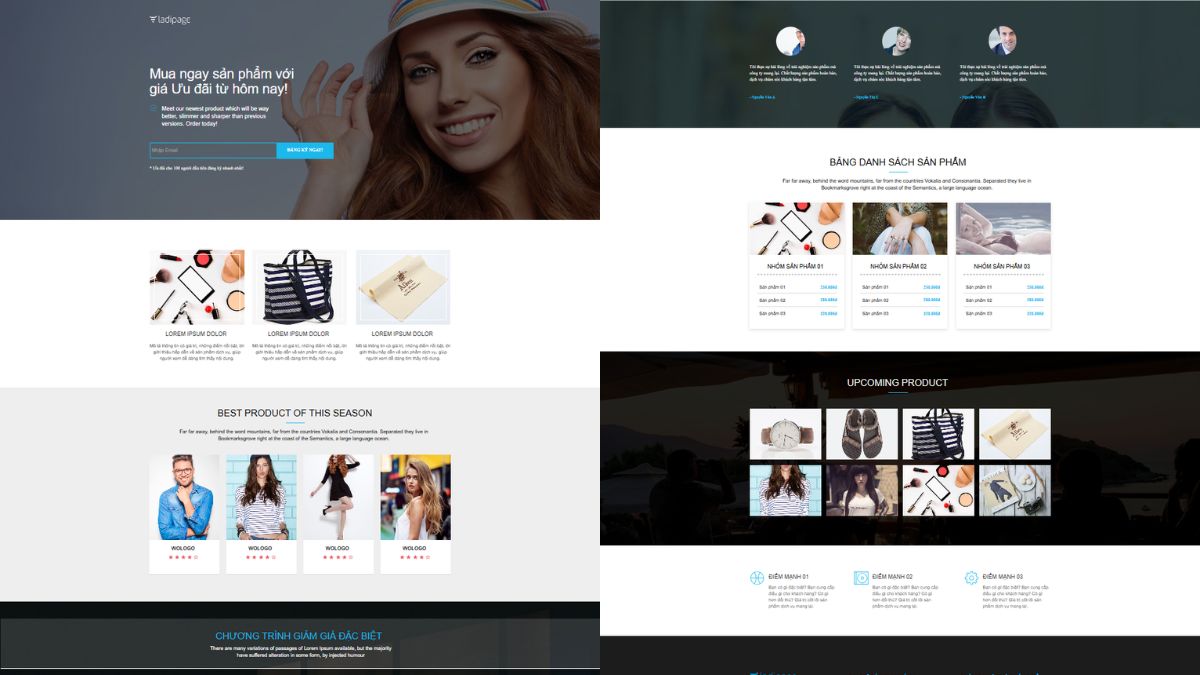 Mẫu Thiết Kế Landing Page Thời Trang Cho Flash Sale / Seasonal Campaign 2