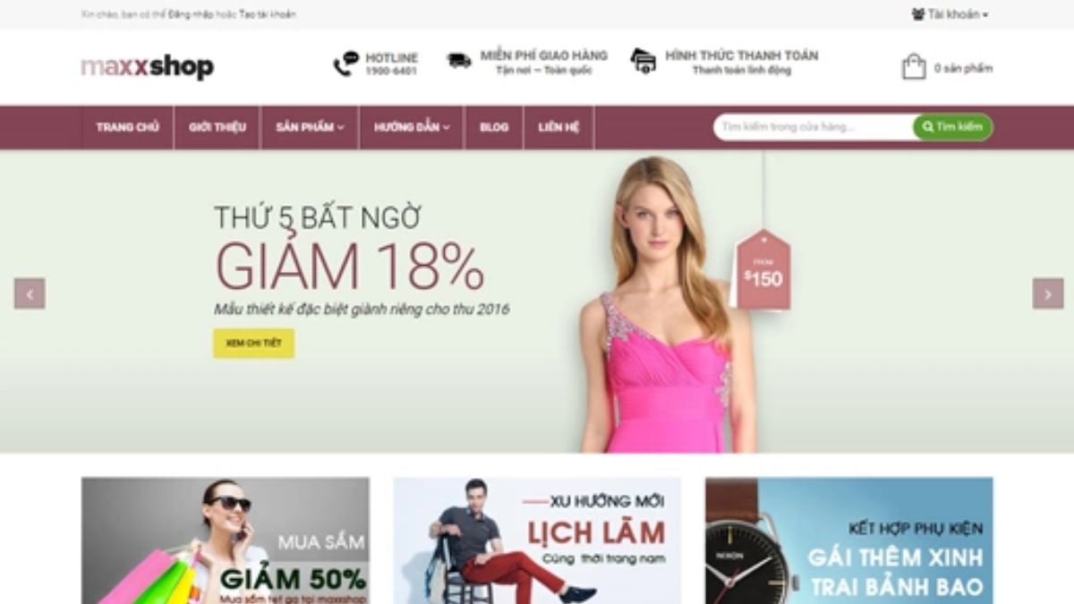 Bố Cục Landing Page Thời Trang Tối Ưu Chuyển Đổi