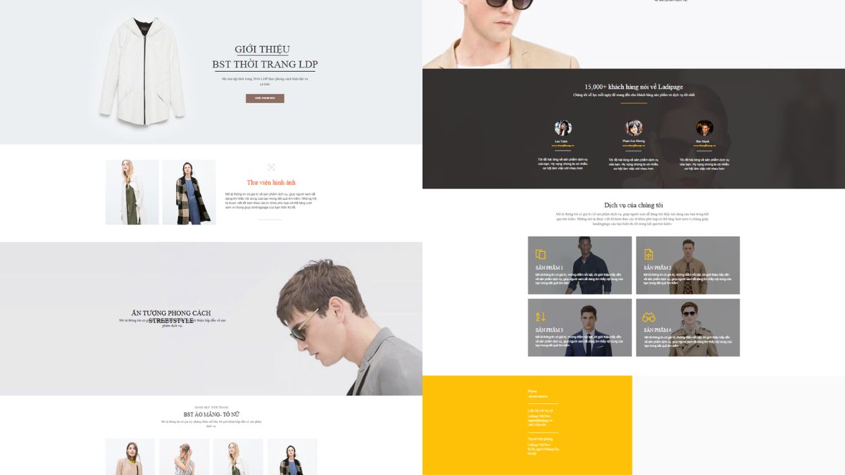 Mẫu Thiết Kế Landing Page Thời Trang Cho Shop Quần Áo Nữ 1