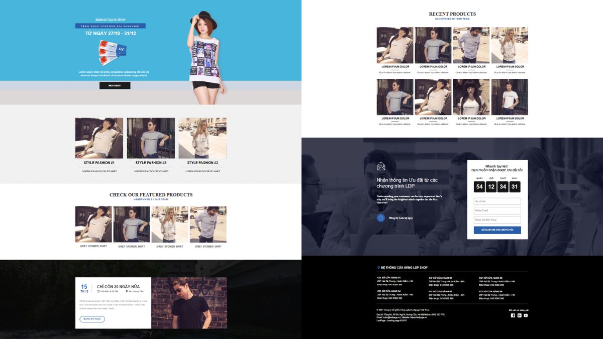 Mẫu Thiết Kế Landing Page Thời Trang Cho Shop Quần Áo Nữ 2