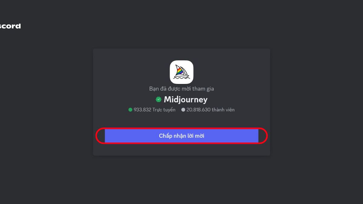 Cách đăng ký tài khoản Midjourney V1 bước 4