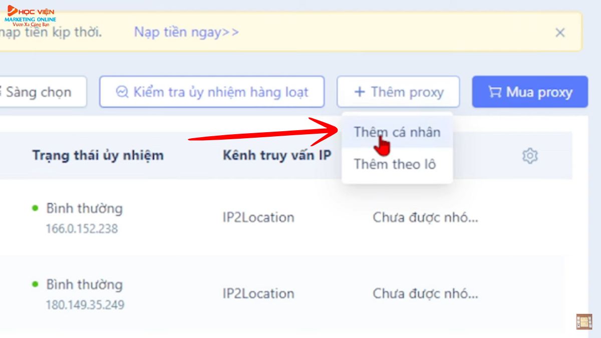Cách sử dụng MoreLogin với tính năng ủy nhiệm bước 2.1