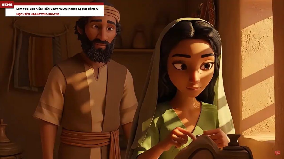 Ngách Chủ Đề Làm Youtube View Ngoại Không Lộ Mặt Bằng AI- Ngách kể chuyện kinh thánh