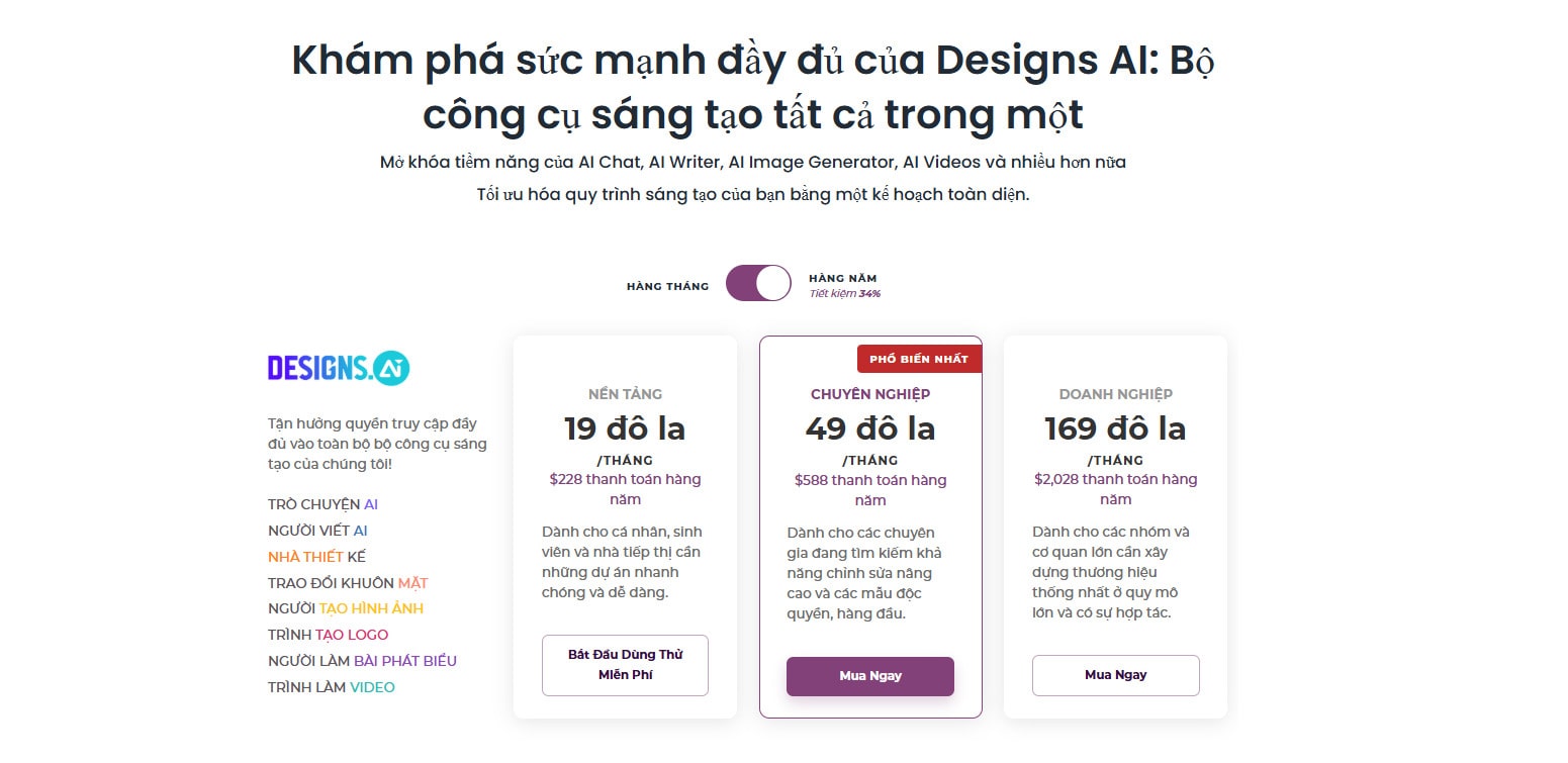 Top 10 phần mềm AI thiết kế- Hướng dẫn sử dụng Design.ai