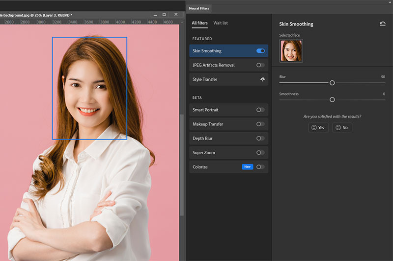 Các tính năng nổi bật của Photoshop AI online- Bộ lọc Neural