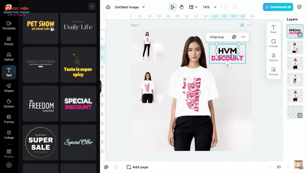 Hướng dẫn cách sử dụng Pippit AI miễn phí- Image Studio thêm quần áo vào model bước 4