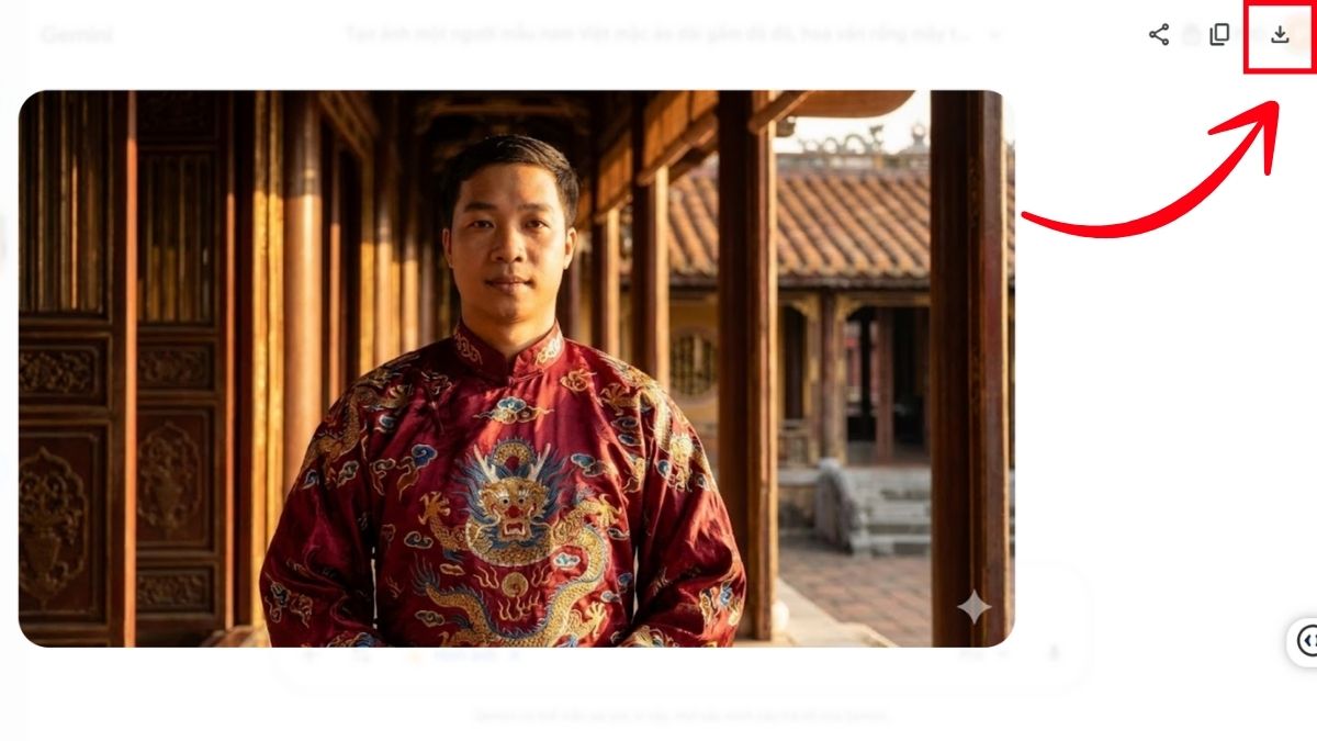 Hướng Dẫn Cách Tạo Ảnh Áo Dài Bằng Gemini AI bước 6