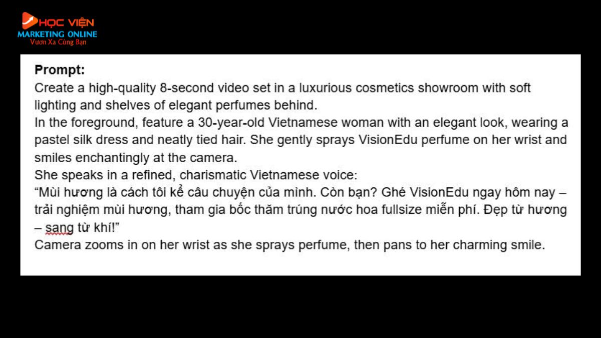 Prompt Google Veo 3 chi tiết- Mẫu 4