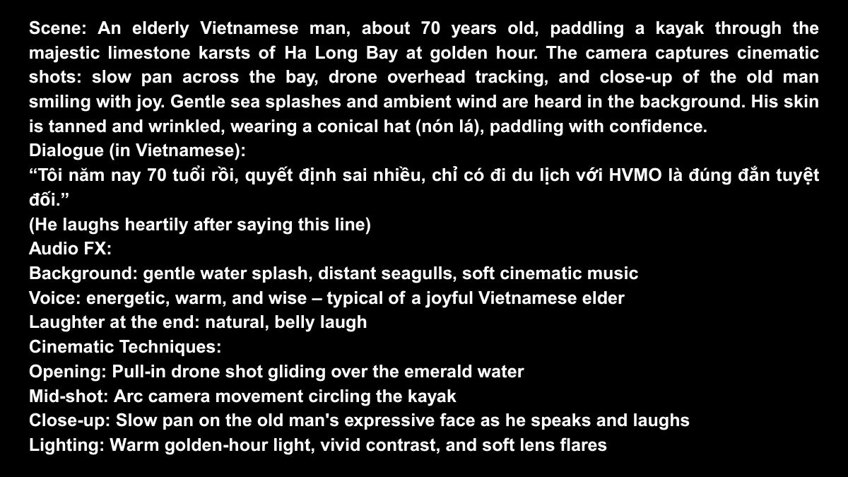 Mẫu 4 Prompt Veo 3 Hài Hước