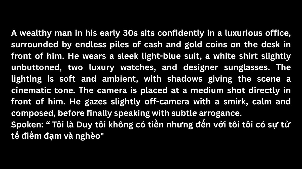 Mẫu 30 Prompt Veo 3 Hài Hước