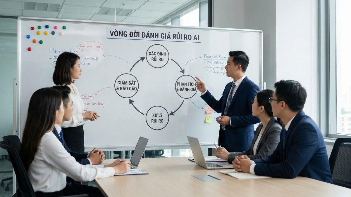Khung Quản Trị Và Quản Lý Rủi Ro AI Trong Doanh Nghiệp- Vòng đời đánh giá rủi ro AI