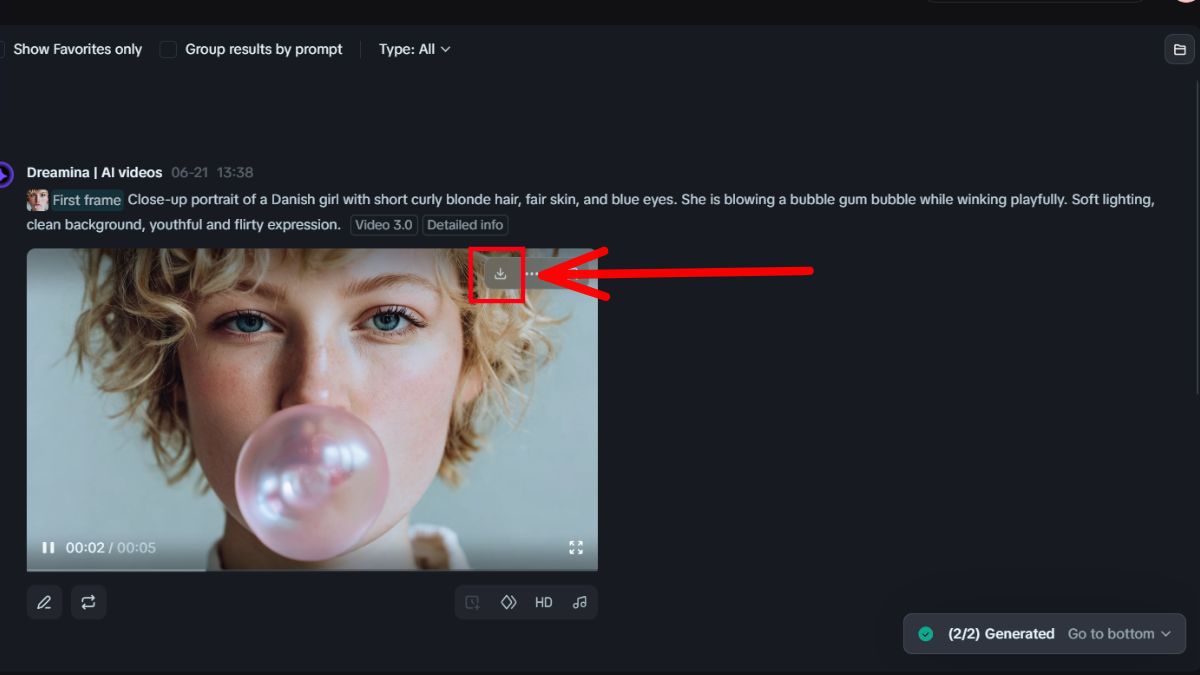 Hướng dẫn cách sử dụng Seedance 1.0 AI- Tạo video từ ảnh bước 5