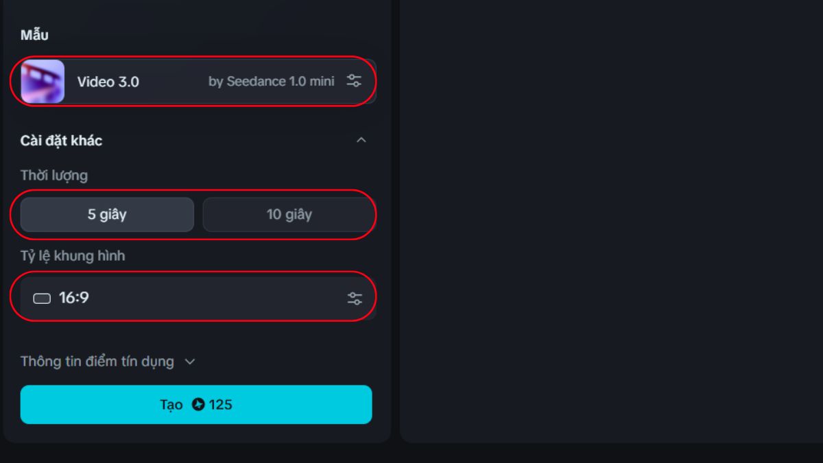 Hướng dẫn cách sử dụng Seedance 1.0 AI- Tạo video từ văn bản bước 2