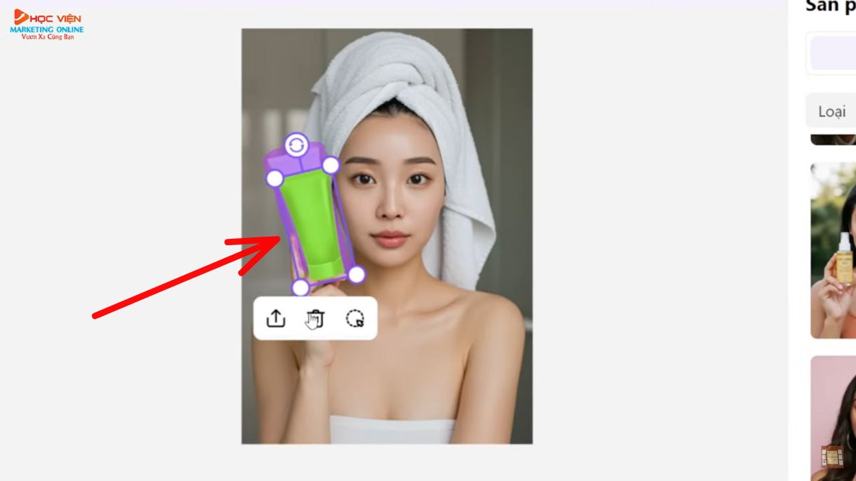 Hướng dẫn cách sử dụng SellerPic AI- Hình ảnh sản phẩm AI- Tạo ảnh sản phẩm trên tay bước 4