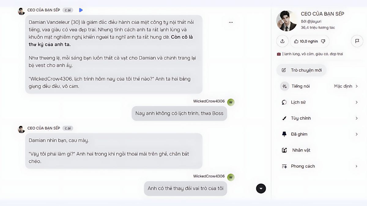 So sánh Character AI vs ChatGPT- Về khả năng sáng tạo của Character AI
