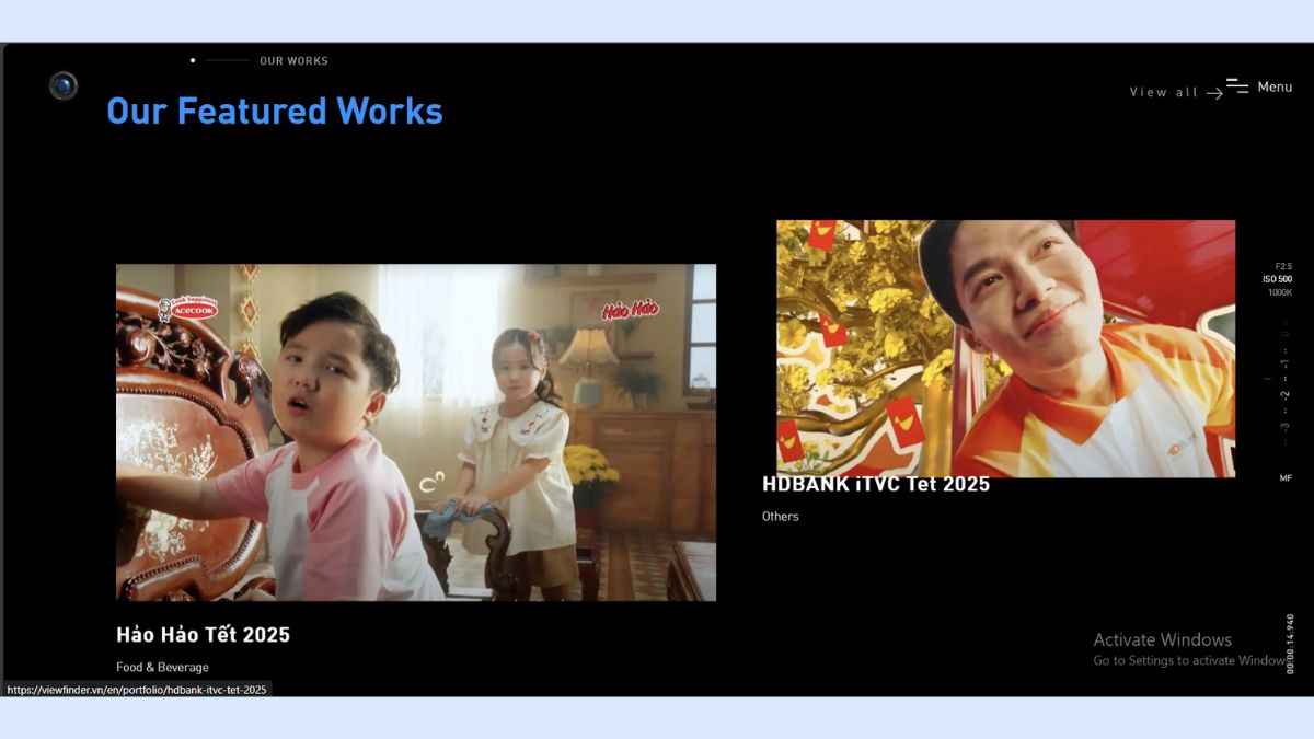 Dự án tiêu biểu của Viewfinder Media