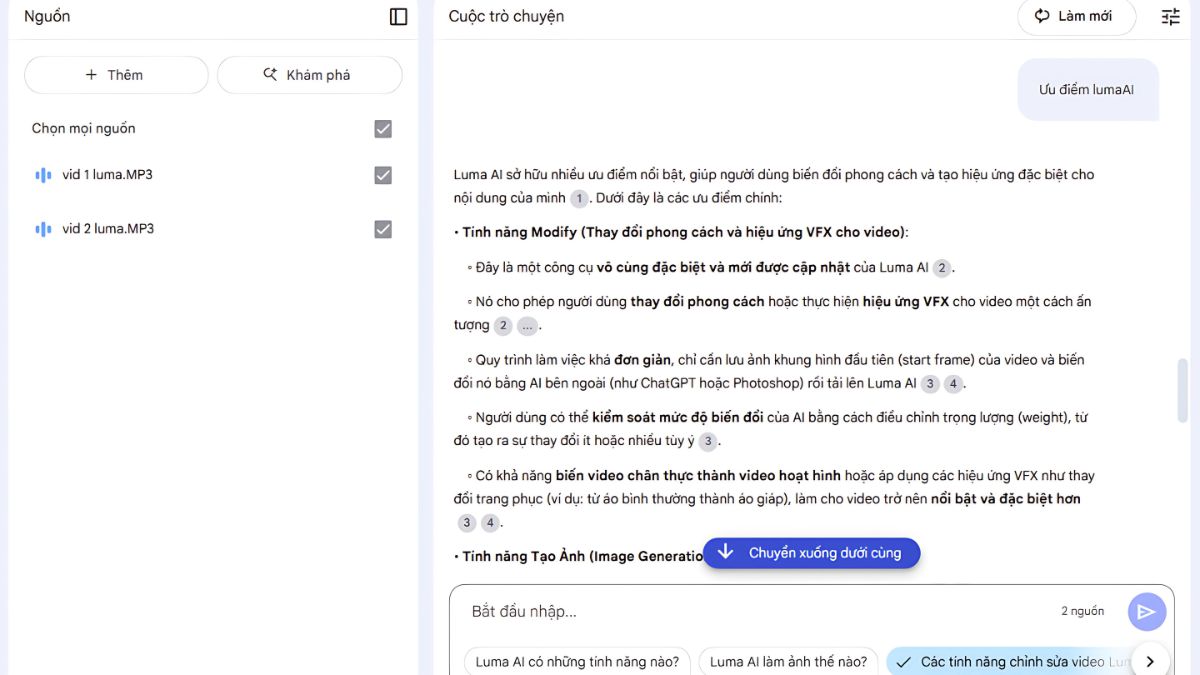 So sánh chi tiết NotebookLM vs ChatGPT- Khả năng trả lời câu hỏi mở của NotebookLM