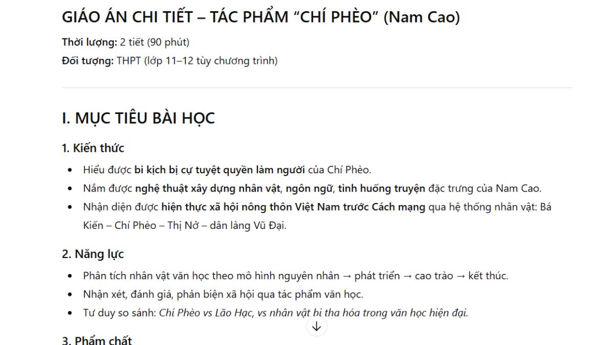 Phần Mềm Soạn Giáo Án AI Phù Hợp Cho Giáo Viên- ChatGPT