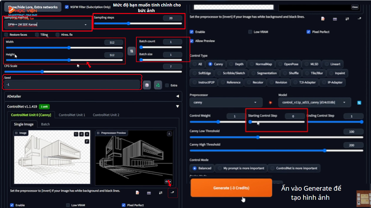 Hướng dẫn cách sử dụng Stable Diffusion miễn phí bước 5