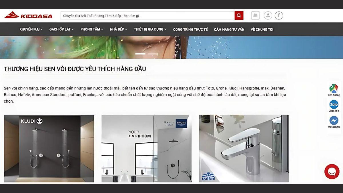 Thiết kế website chuyên nghiệp cho thương hiệu KIDOASA