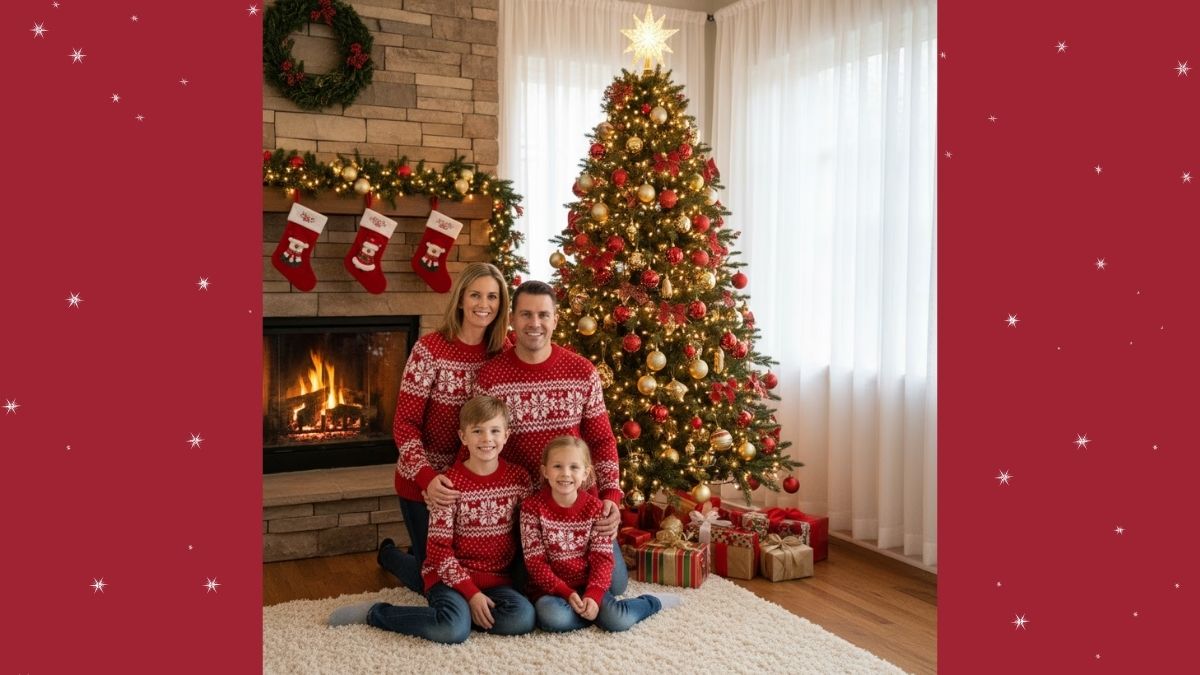 Prompt Tạo Ảnh AI Cây Thông Giáng Sinh Ấm Cúng Của Gia Đình